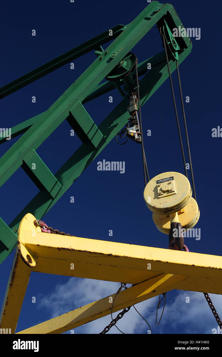 Lonely crane Stock Photo