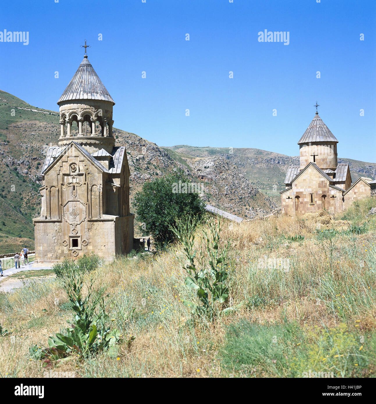 Church, 13 builds in 1339 the republic Armenia, province Vajots Dzor, cloister Noravankh, churches, St. Astvatsatsin, St. Karapet, mountain Asia, Südwestasien, Kaukasien, Transcaucasia, Hayastani Hanrapetut'yun, landlocked country, the south, Vayots Dzor, Stock Photo