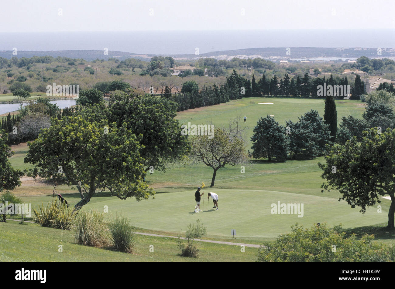Spain, Majorca, Cala d'Or, golf course, player, summer, no model