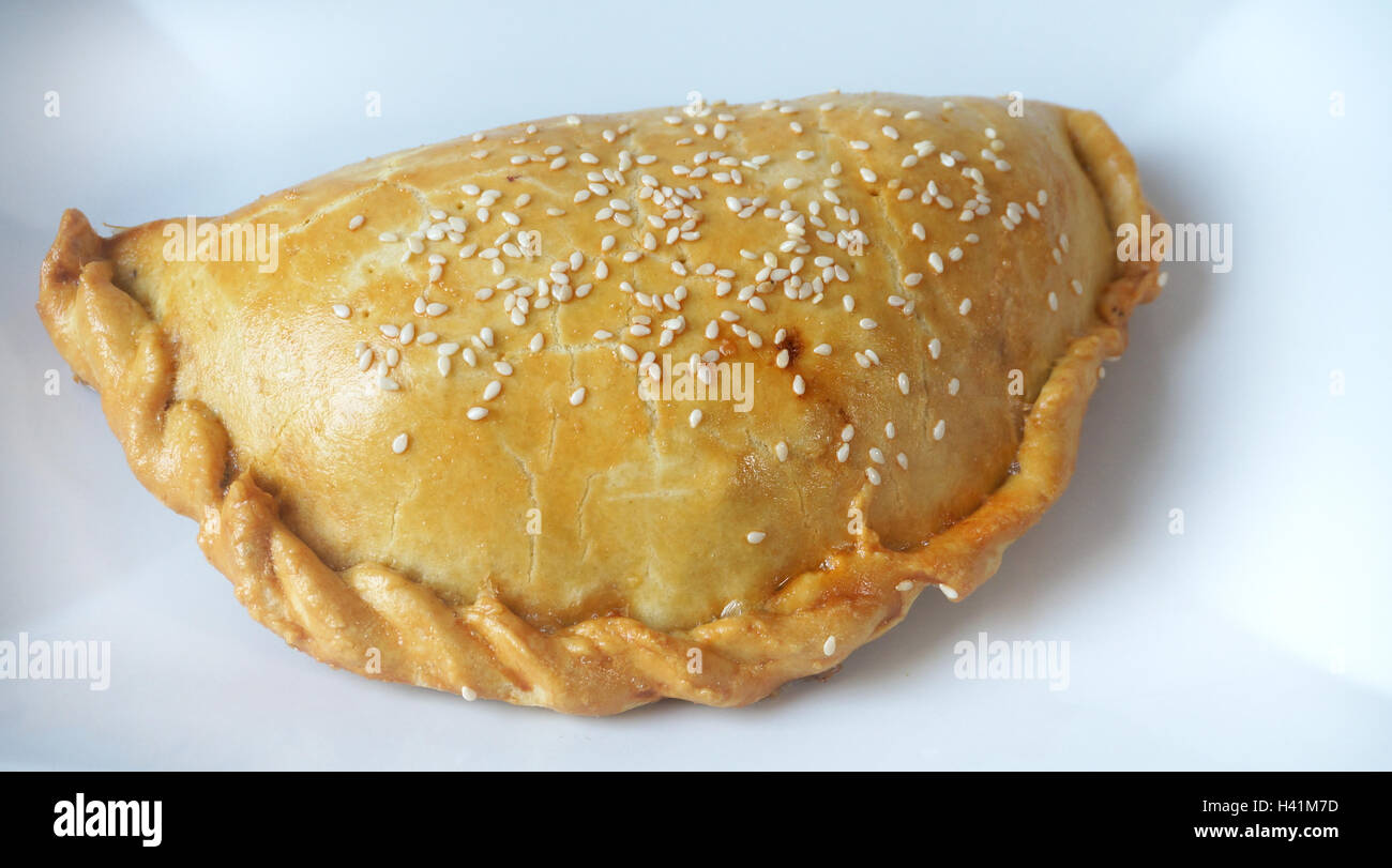 Dumpling stuffed with meat called empanada. Latin American dish Stock