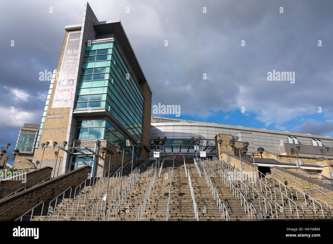 Steps leading to the entrance of the Manchester Arena Sports and ...
