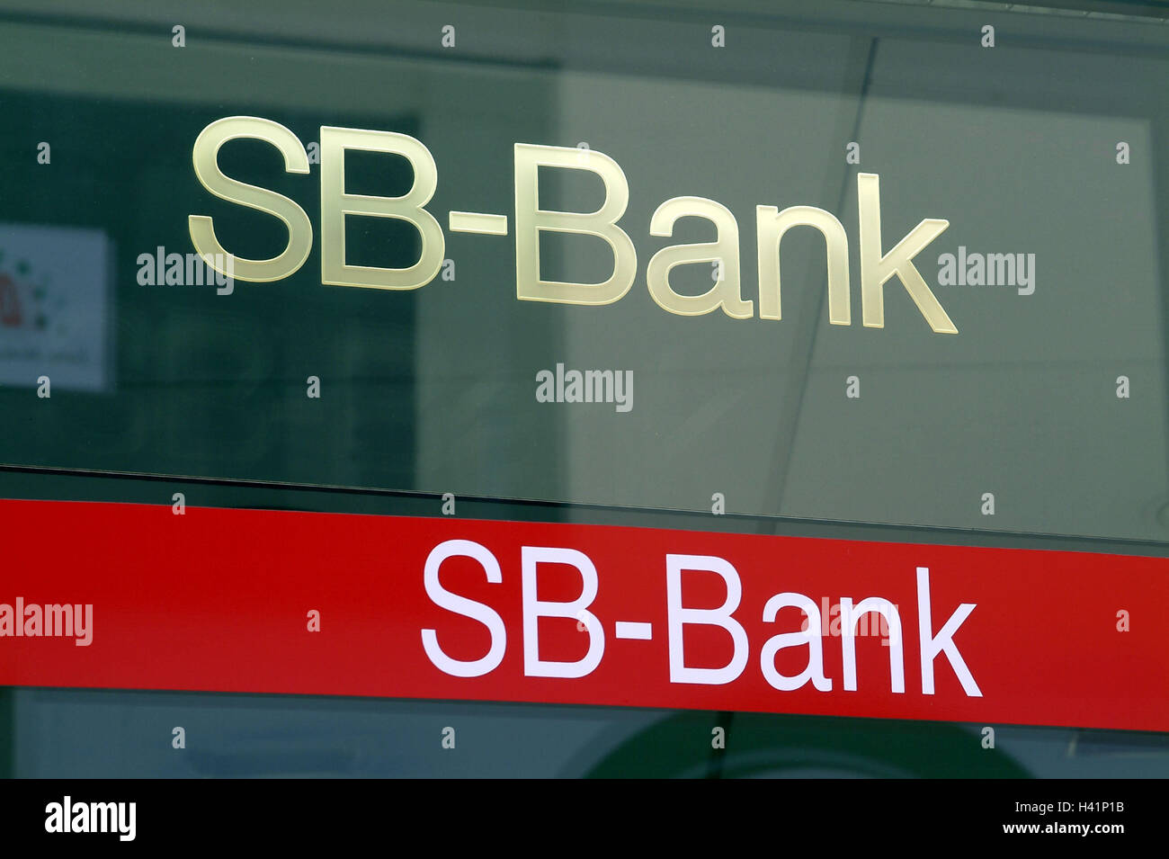 Bank buildings, windows, detail, Stroke, SB-Bank, Buildings, bank, credit  institution, money, finances, trade, economy, saves, investment, money  transactions, banking houses, sign, writing, self-service, SB-Center, self-service  services, simply ...