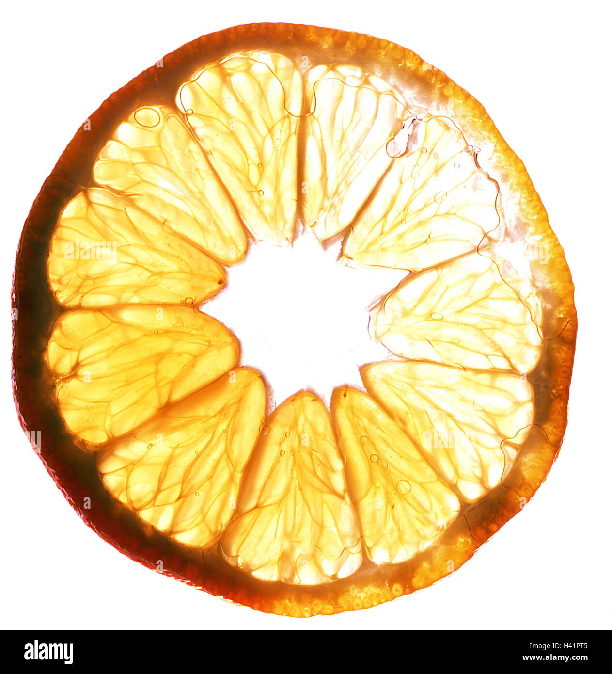 Clementinenscheibe, close up, Clementine, mandarins, slice, fruit