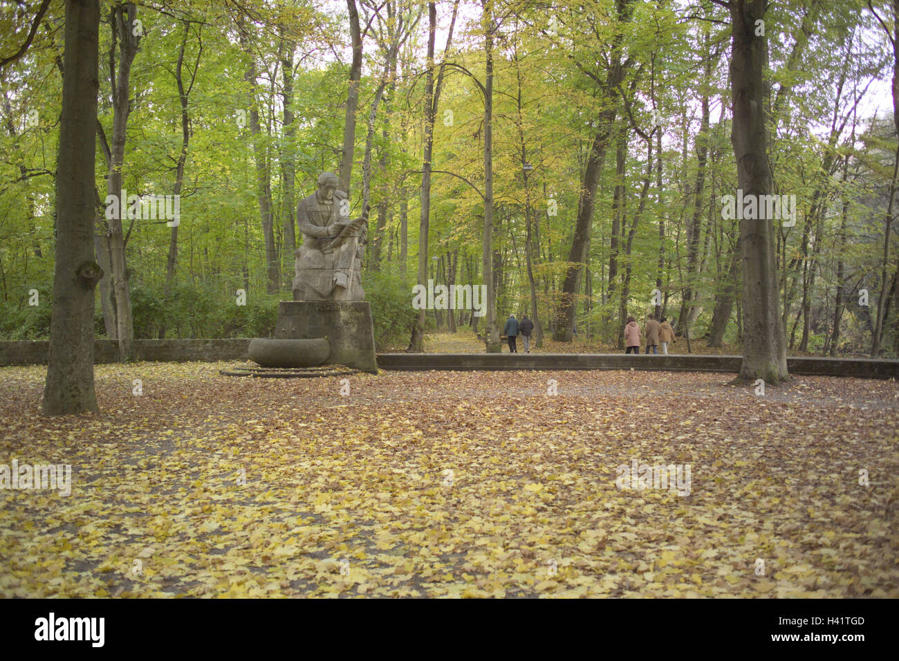 Germany, BadenWurttemberg, Tübingen, park, Friedrich Silcher, monument