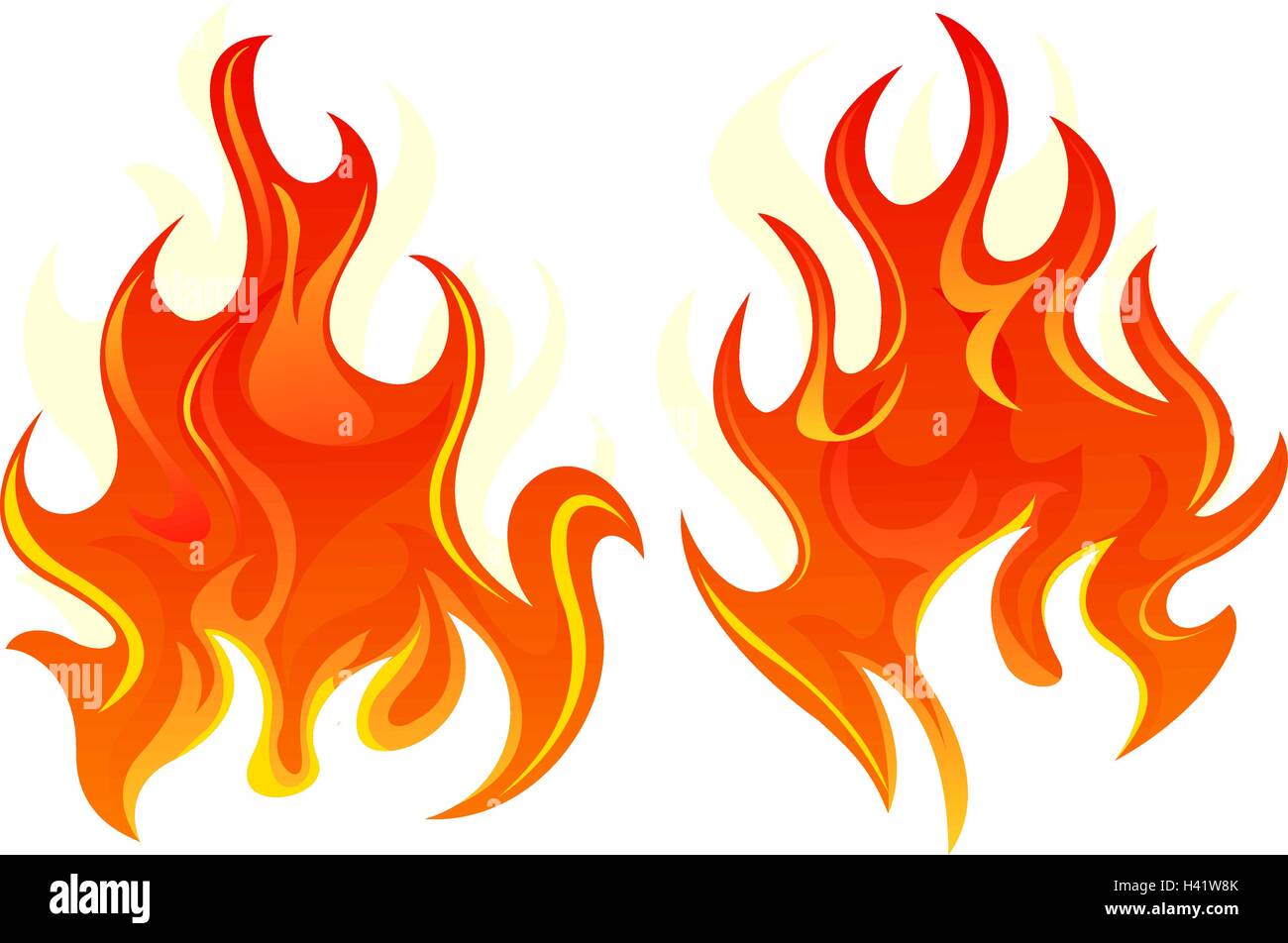 Two fire icon Stock Vector Image & Art - Alamy
