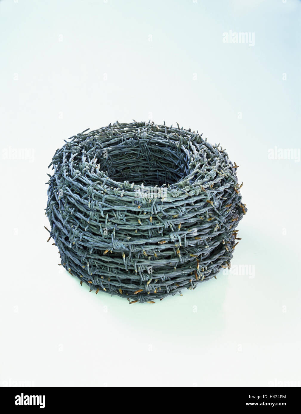 Barbed wire, unrolled, wire, fence, security fence, metal, pointed, hot