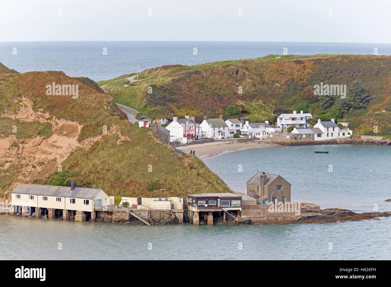 Porthdinllaen on the Llyn Peninsula, Caernarfonshire, Wales, UK Stock