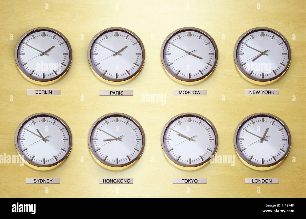 Clocks, metropolises, international, Times, different, Wall clocks