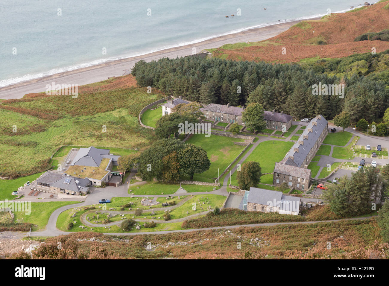 The Welsh language teaching and heritage centre at Nant Gwrtheyrn, Llithfaen, Gwynedd, Wales, UK Stock Photo