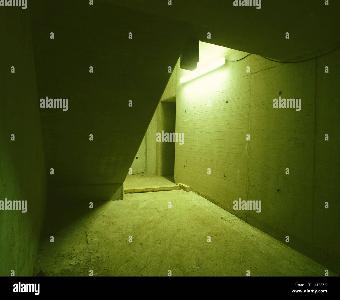 Shell Cellar Shell, cellars, stairwell, neon light,, Buildings, architecture ...