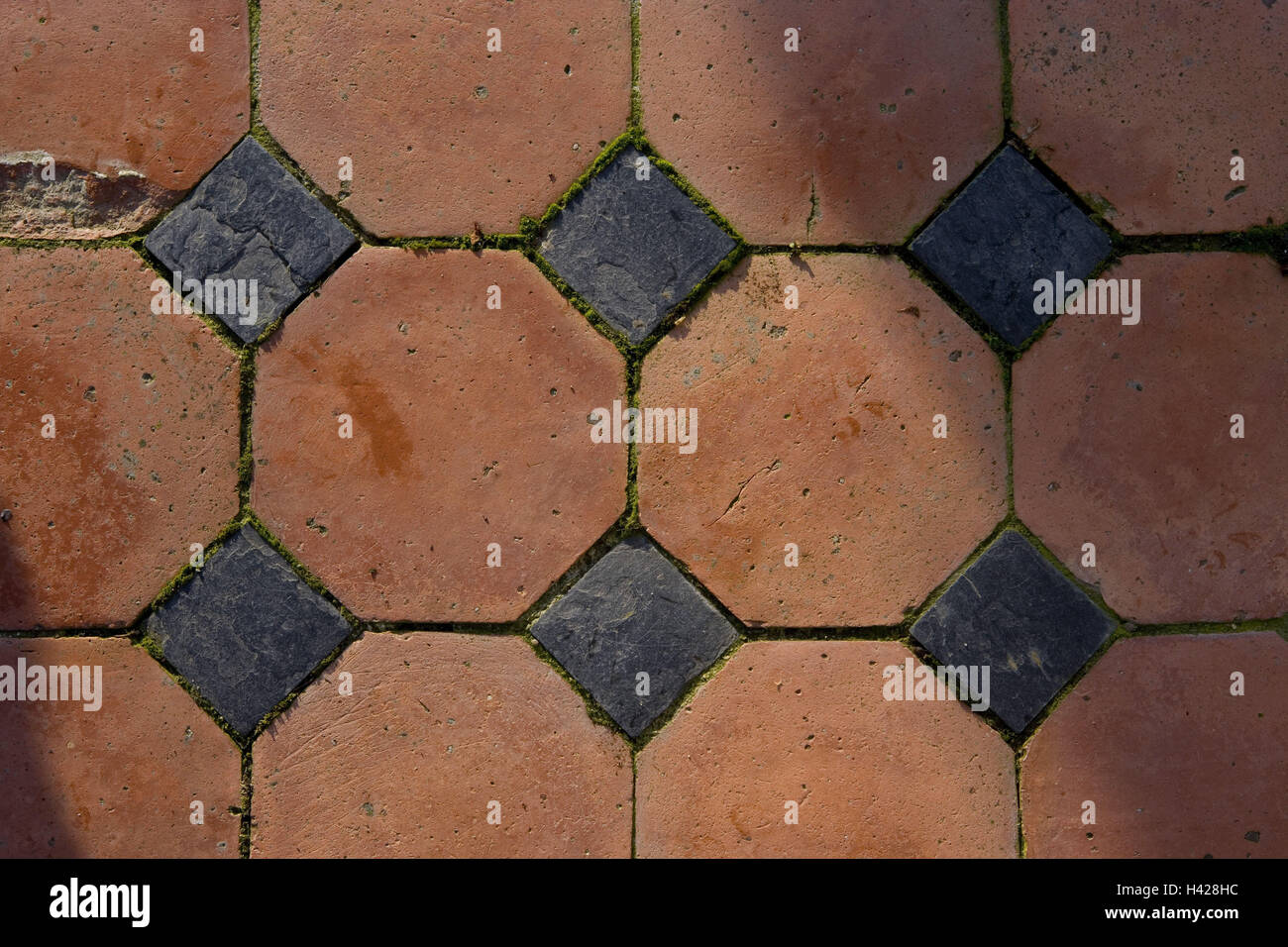 Terrace, terracotta tiles, detail Stock Photo Alamy