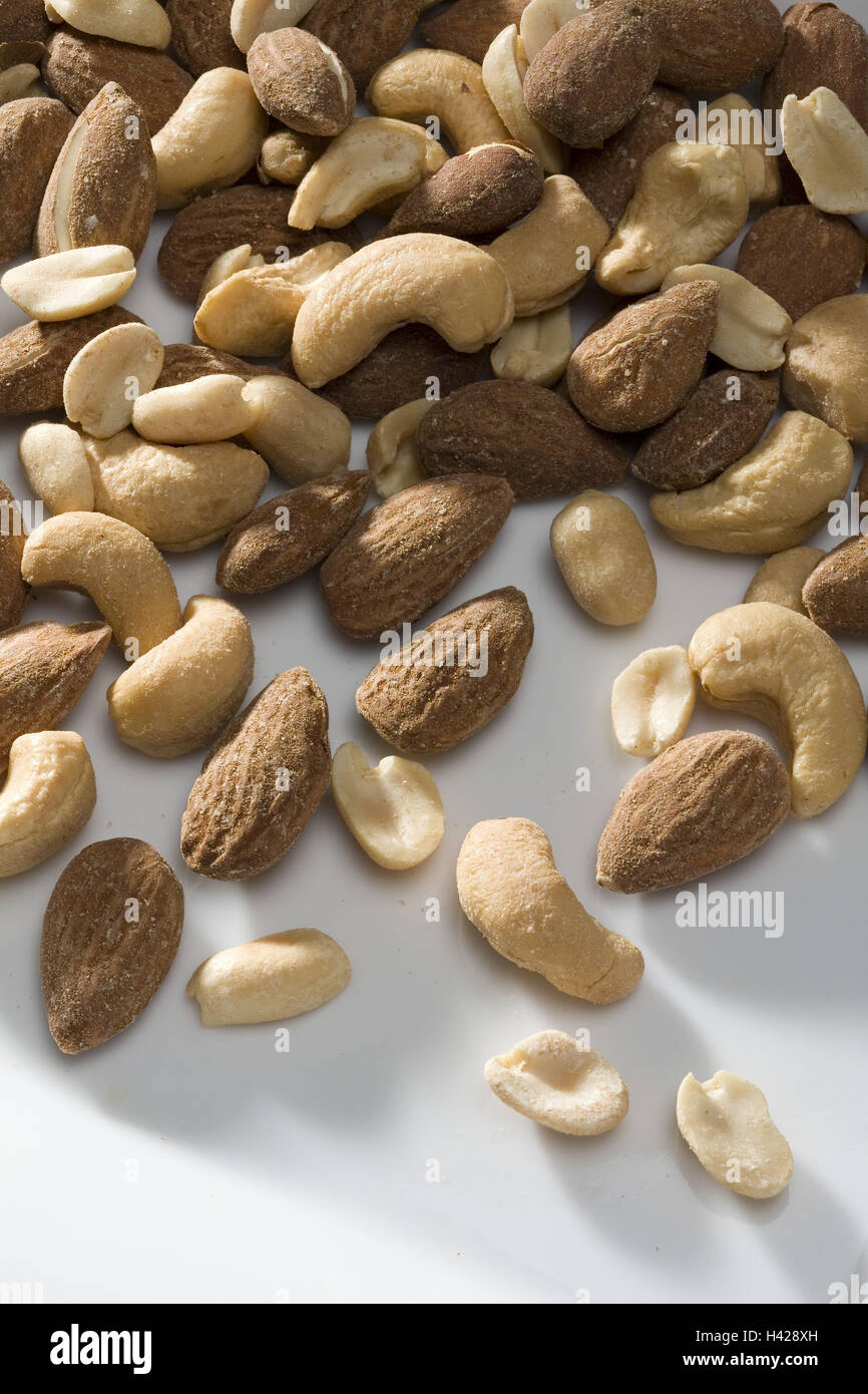 Nuts, merged, Stock Photo