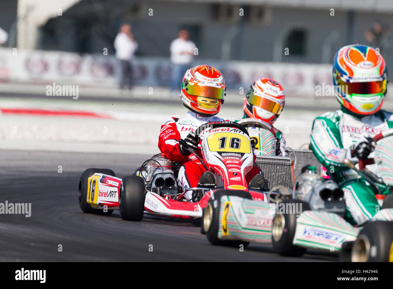Adria, Rovigo (Italy) - October 1, 2016: Birel Art Racing Team, driven ...
