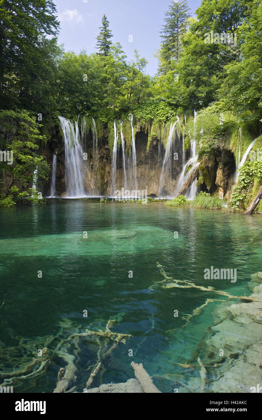Croatia, national park Plitvice, waterfall, Stock Photo