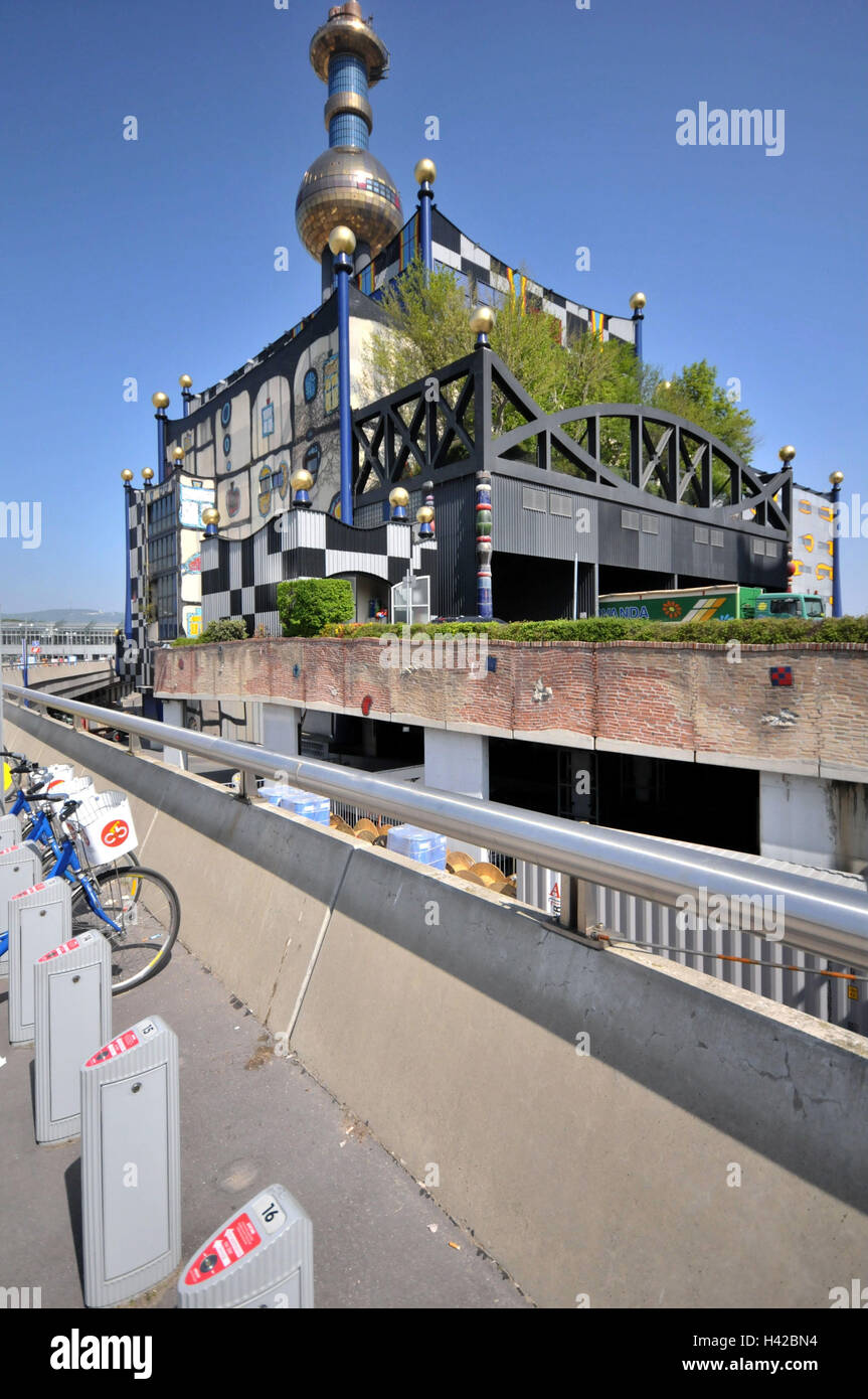 Austria Vienna Waste Incineration Plant High Resolution Stock