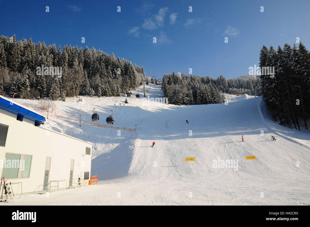 Austria, Salzburg country, Flachauwinkel, ski runway high port, Stock Photo