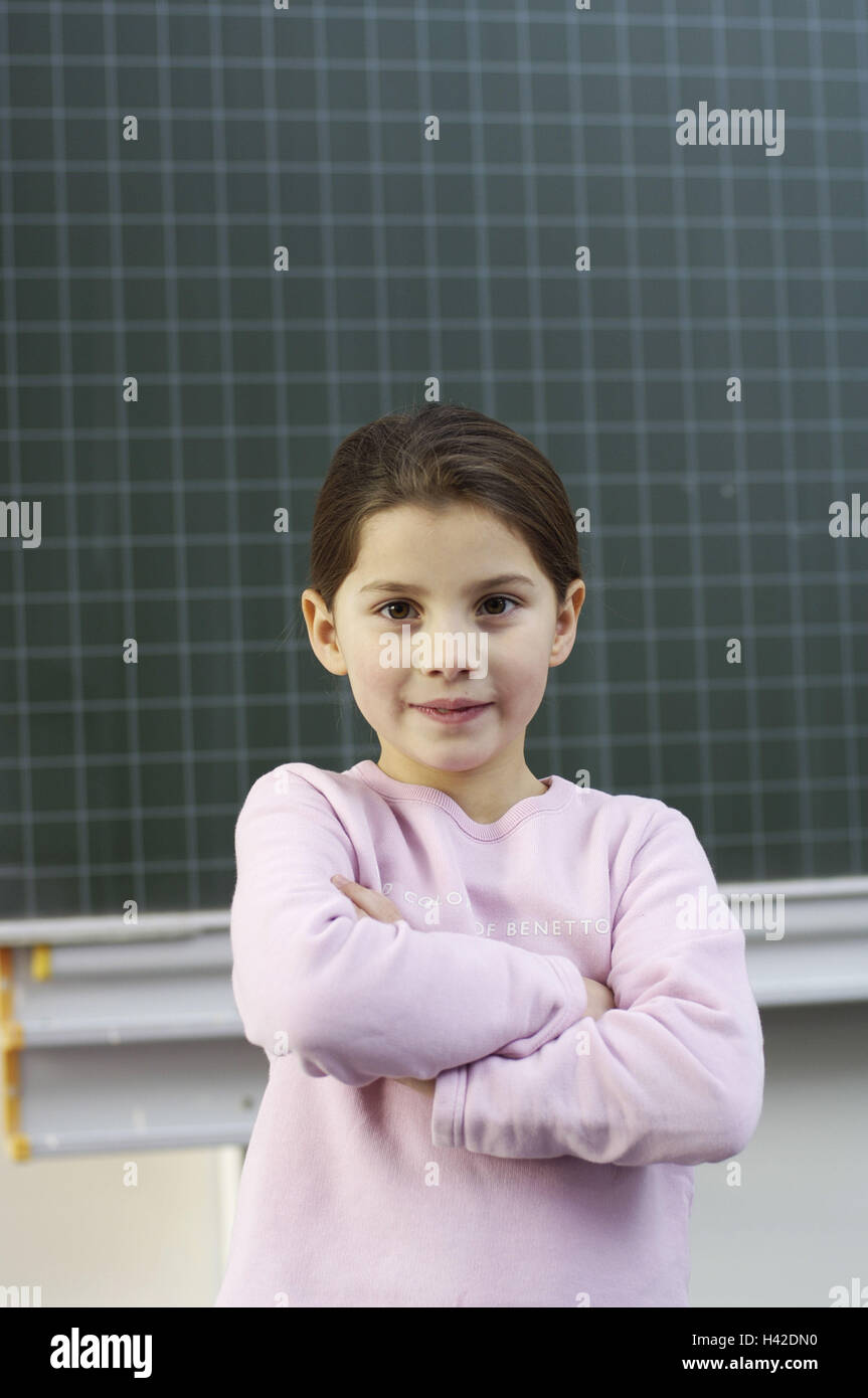Girls School Classroom Portrait Stock Photo Alamy