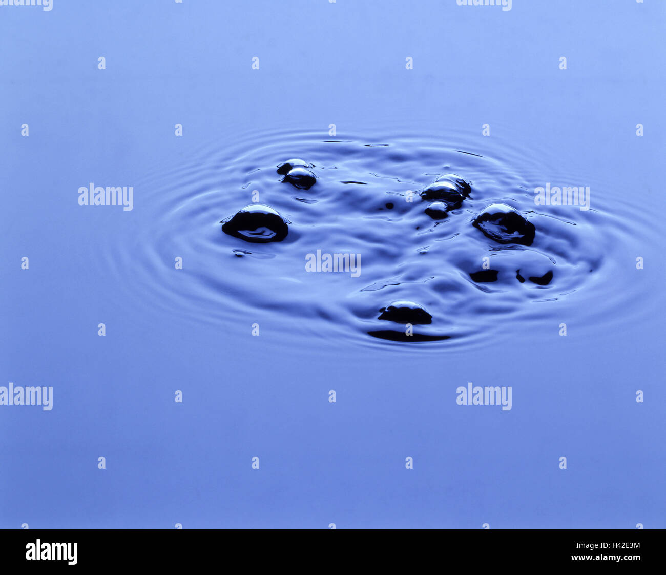 Water surface, air bubbles, waters, water, surface, quietly, blisters