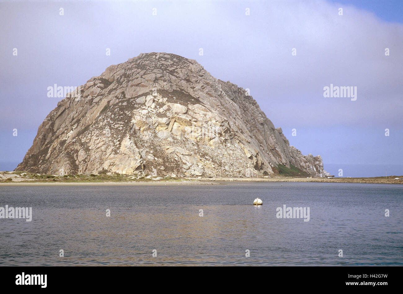 The USA, California, highway 1, Morro Bay, Morro rock, harbour, America