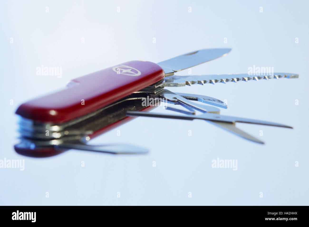 Penknife, red, opened out, knife, opened, tools, multifunction, practically, multifunctionally