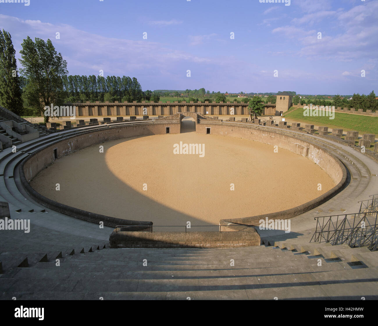 Germany, North Rhine-Westphalia, the Lower Rhine, Xanten, archaeological, park, amphitheatre 