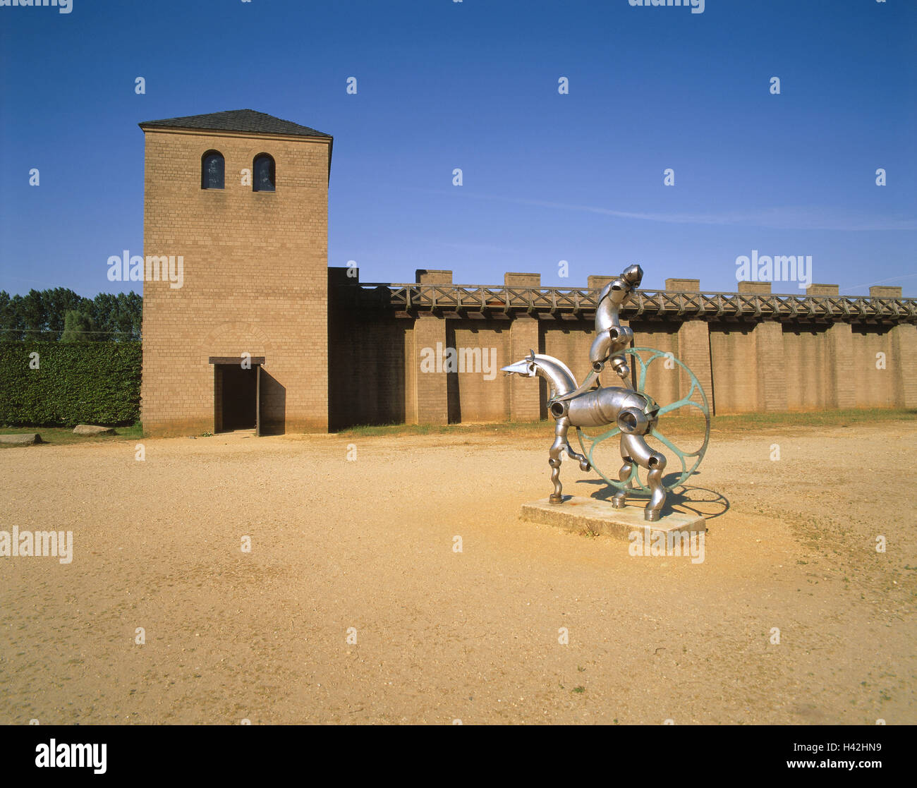 Germany, North Rhine-Westphalia, the Lower Rhine, Xanten, archaeological, park, sculpture 