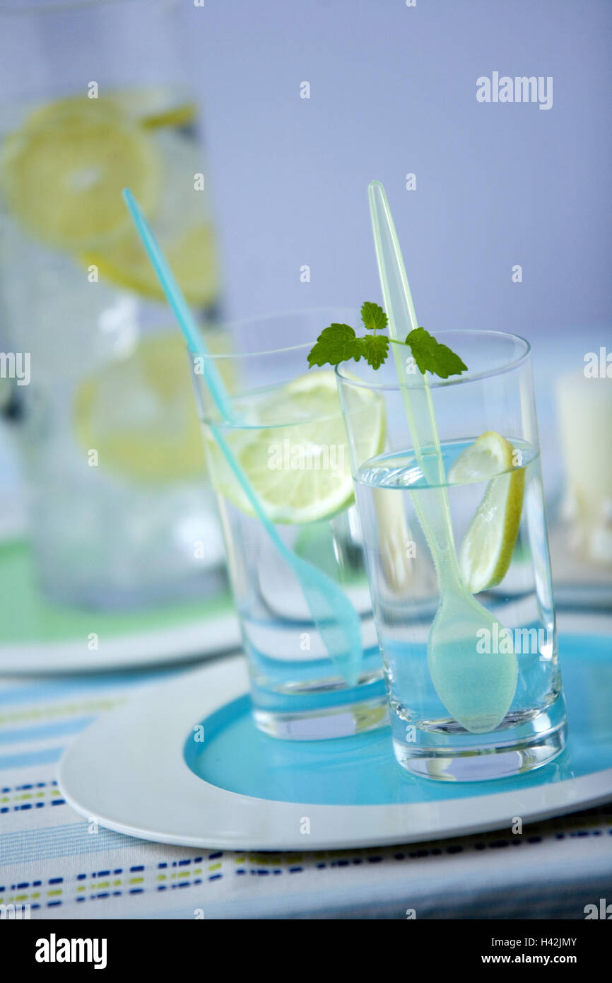 Glasses, soft drink Stock Photo Alamy