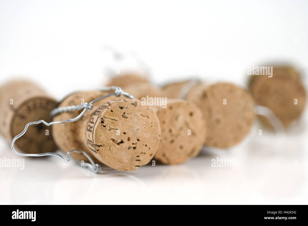 Champagne corks, Sparkling Wine corks, cut outs Stock Photo Alamy