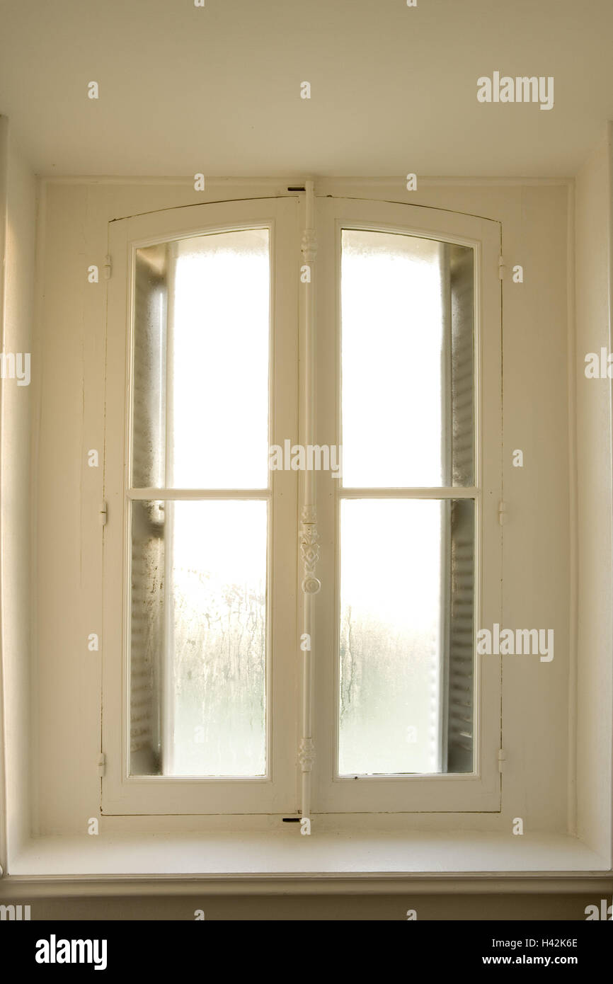 Window, closed, panes, fogged, Stock Photo