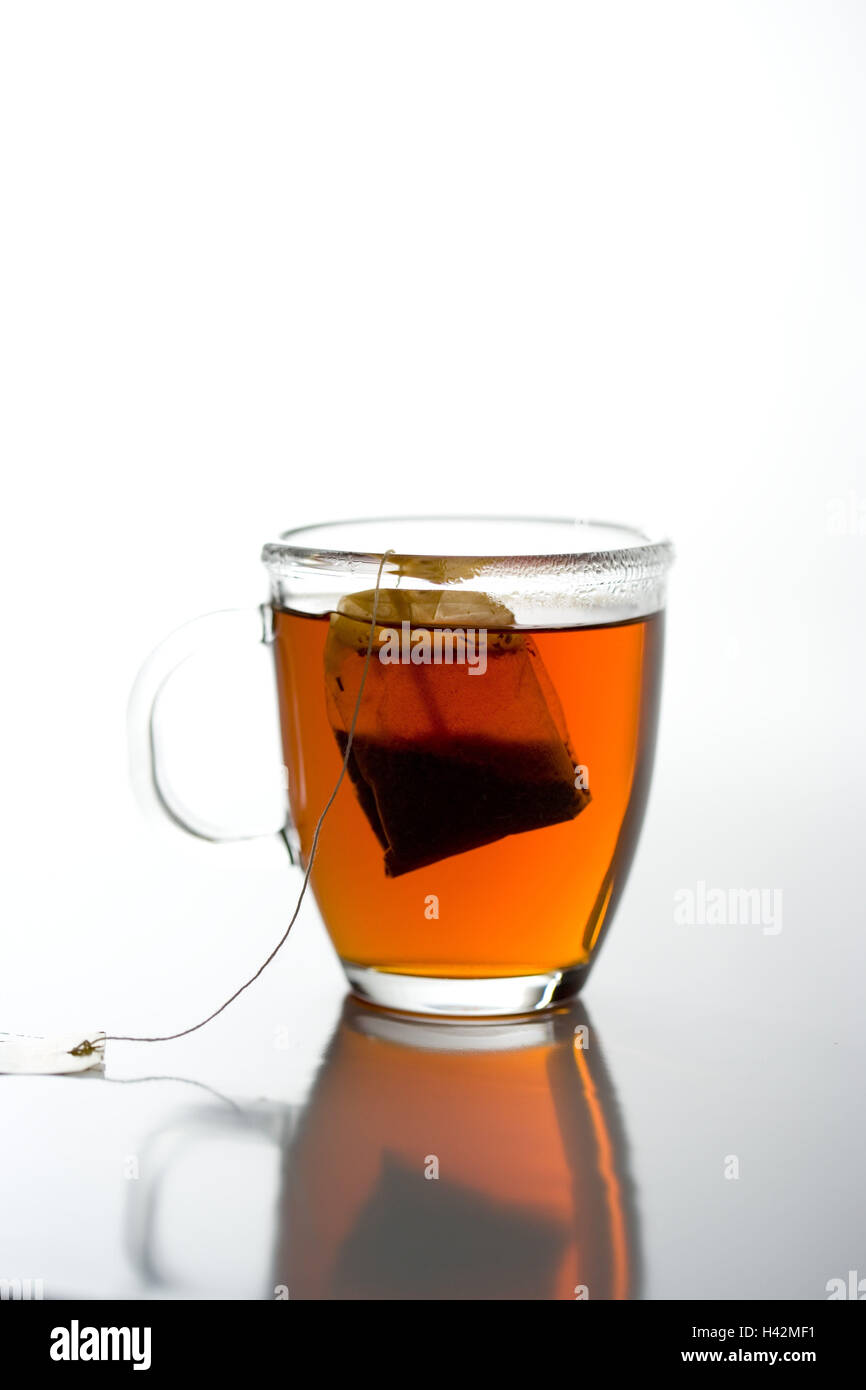 Teacup, tea bag, brew Stock Photo Alamy