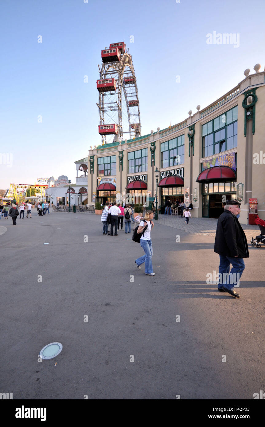 Austria, Vienna, Leopoldstadt, Prater, big dipper, tourist, Stock Photo