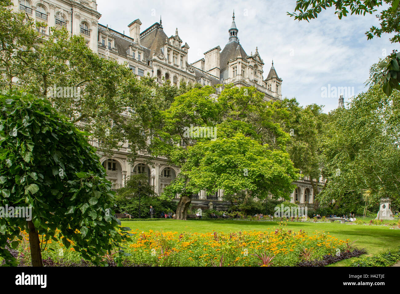 Whitehall Gardens, Westminster, London, England Stock Photo Alamy