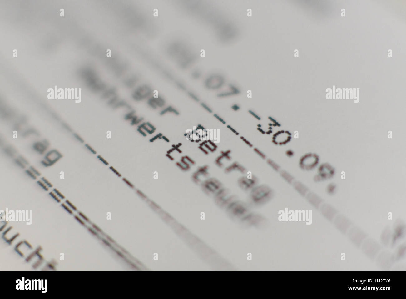 Bill, close up, form, account, amount, balance, document, datum, value