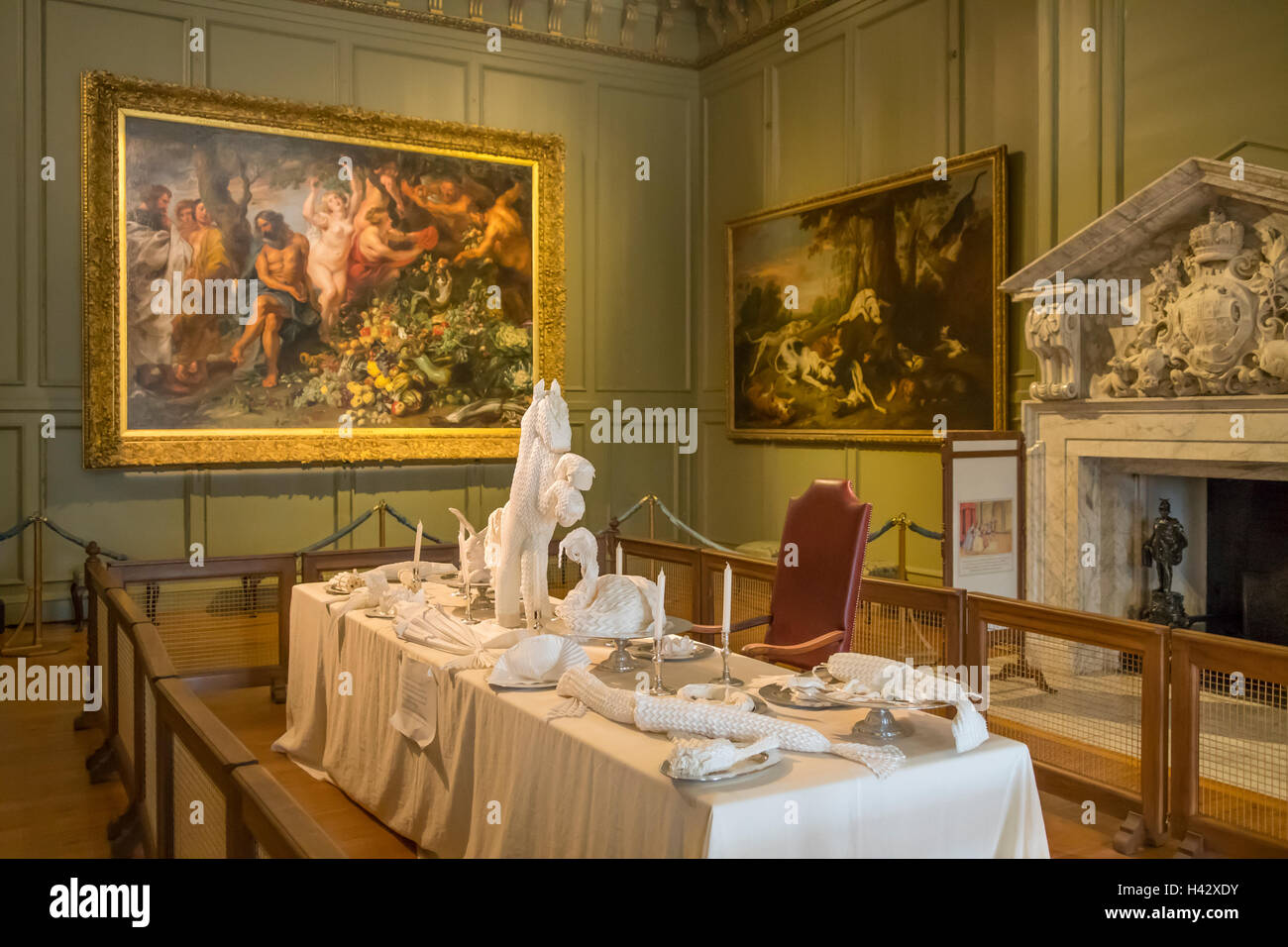 King's Public Dining Room, Hampton Court Palace, Richmond, London, England Stock Photo