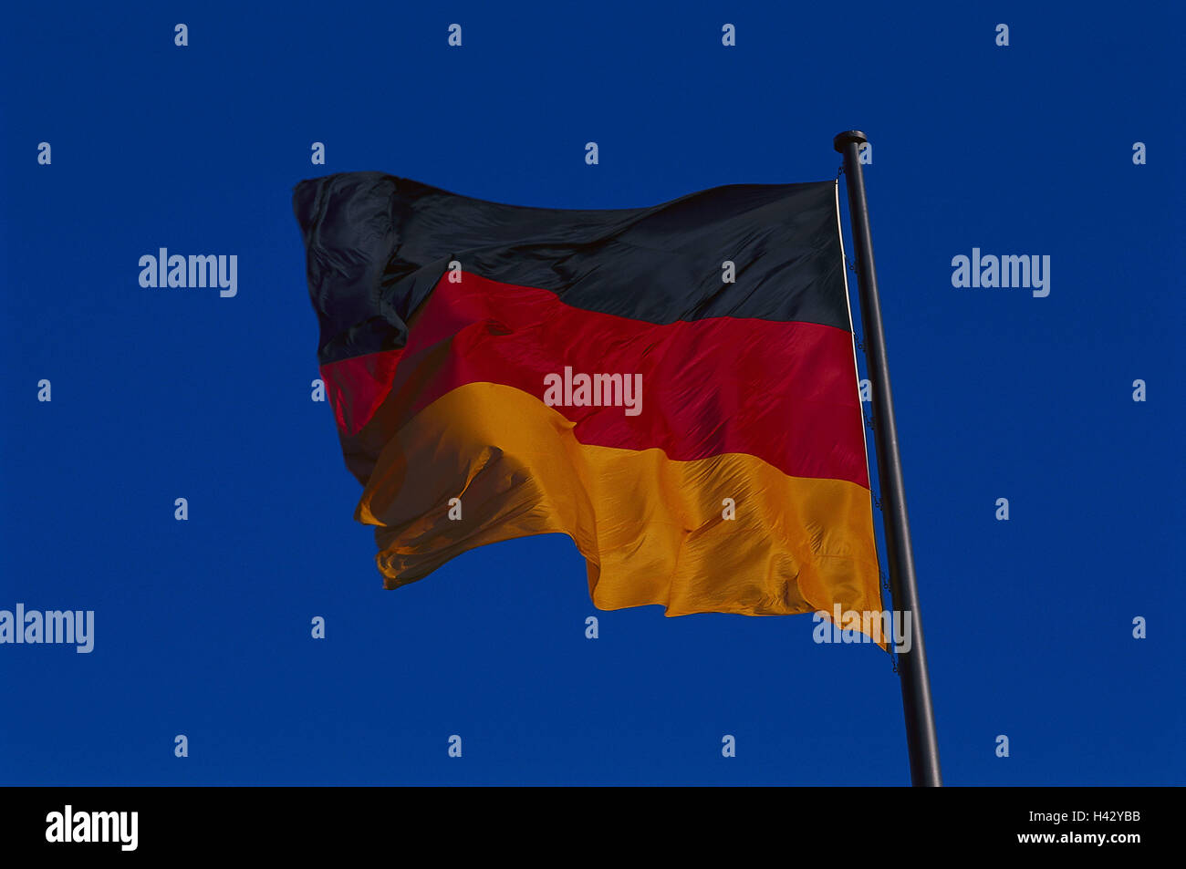 Flagpole, flag, Germany, Europe, the federal republic, the FRG