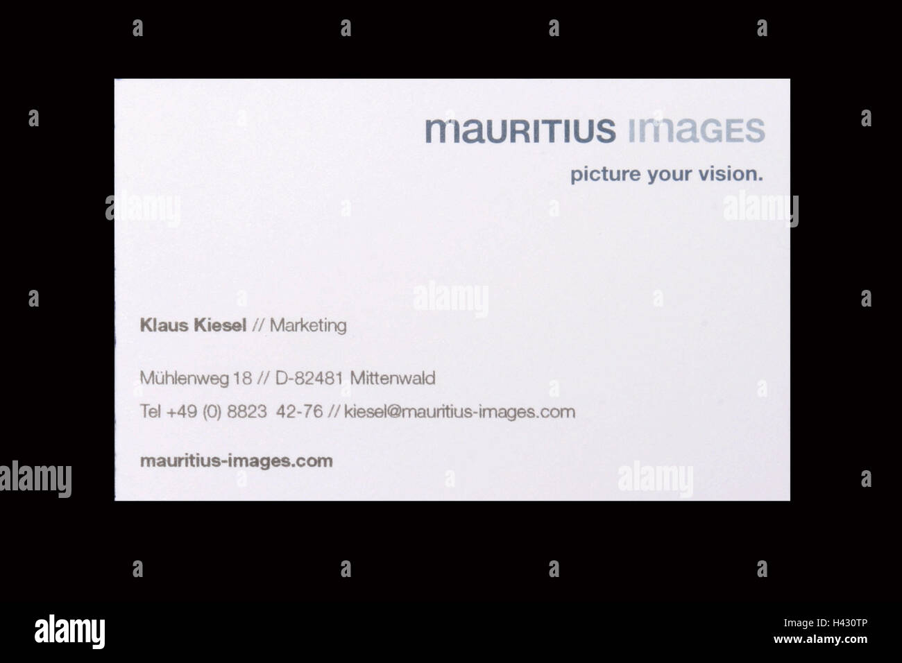 Business card, only editorially! Card, name, address, address