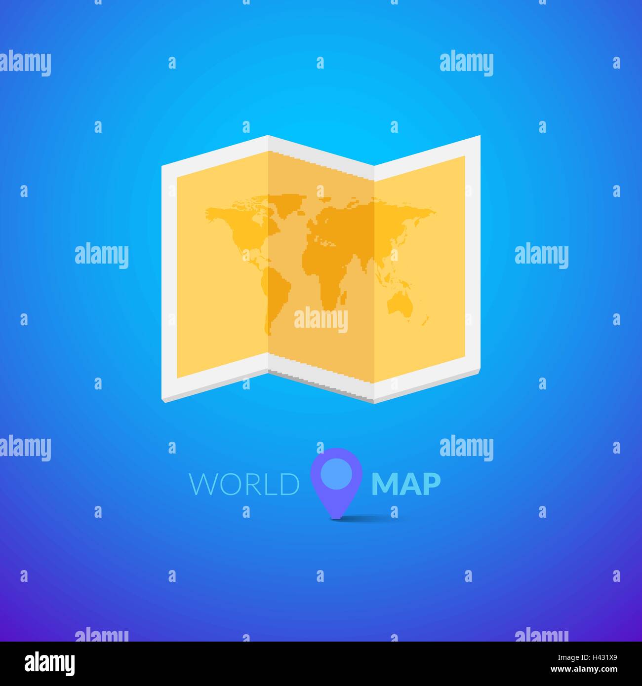 World map logo with pointer Stock Vector Image & Art Alamy