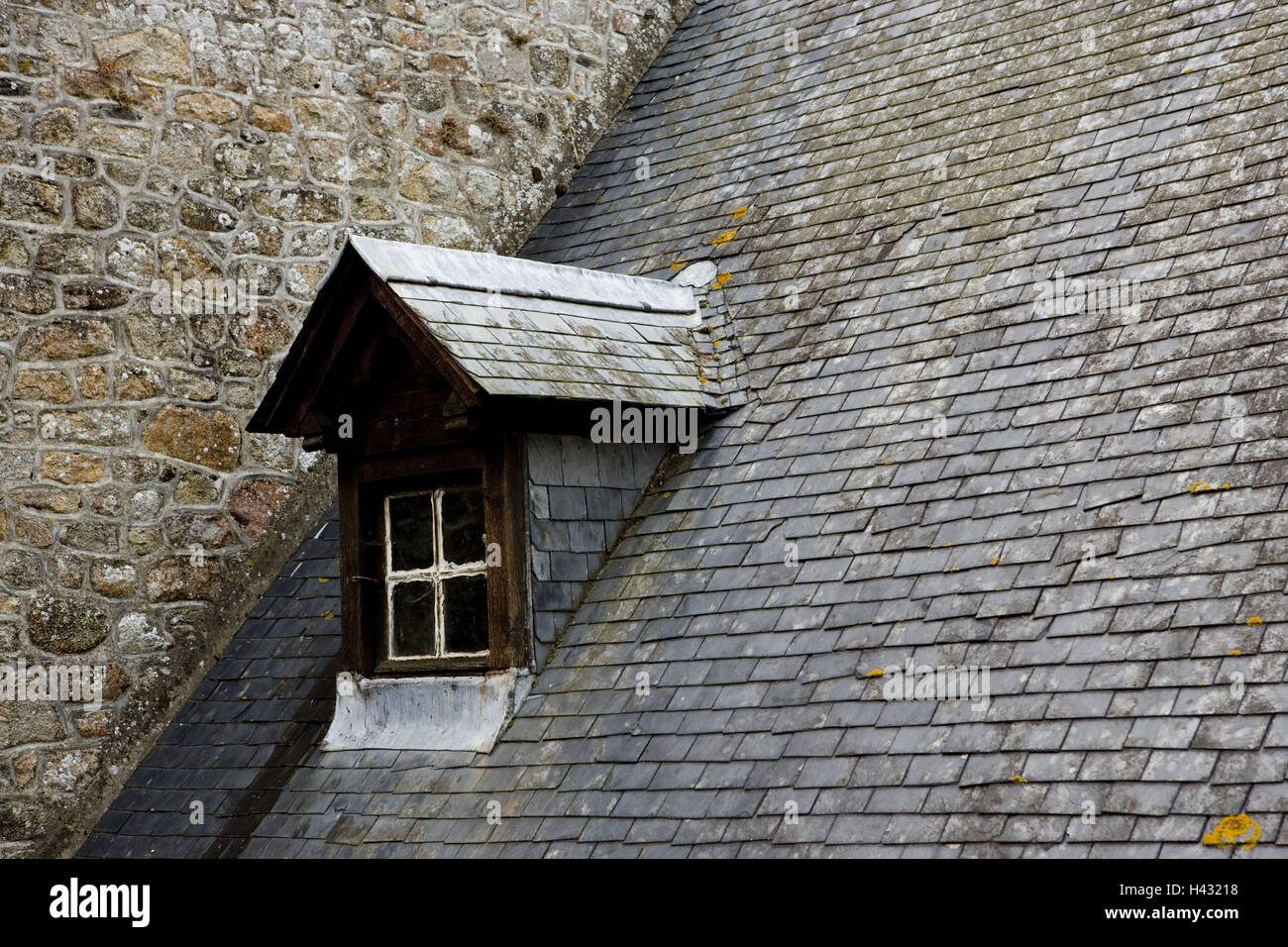 House roof, detail, dormer, window, Stock Photo