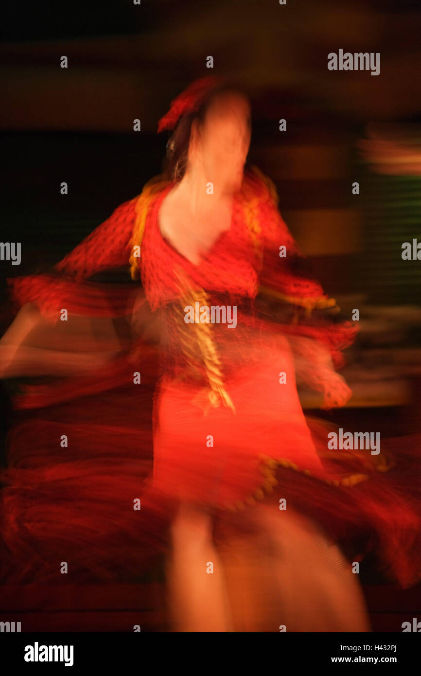 Flamenco dancer, motion, blur, person, woman, dancer, Spaniard, dance