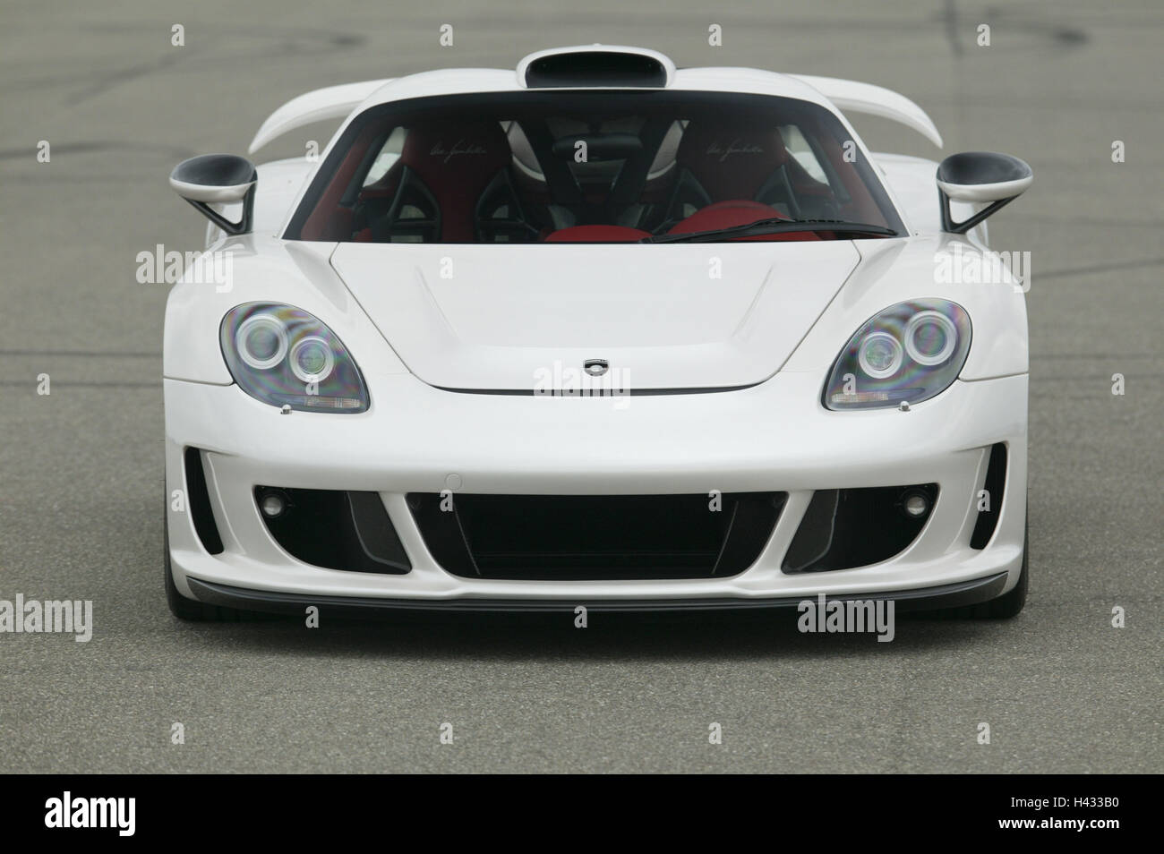 Gemballa Porsche 'Mirage GT', white, front view Stock Photo