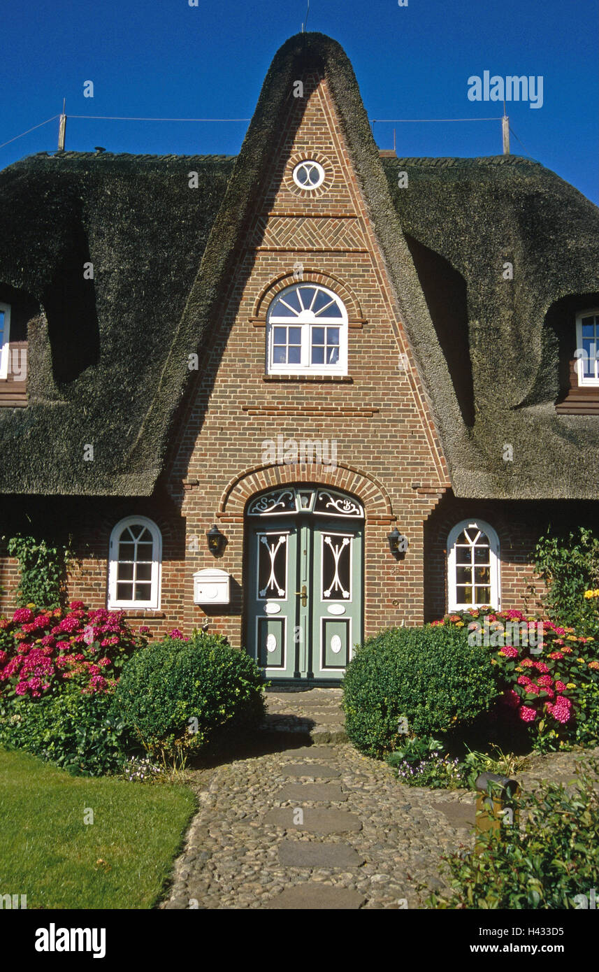 Germany, Sylt, Keitum, Frisian's house, North Germany, North Sea island