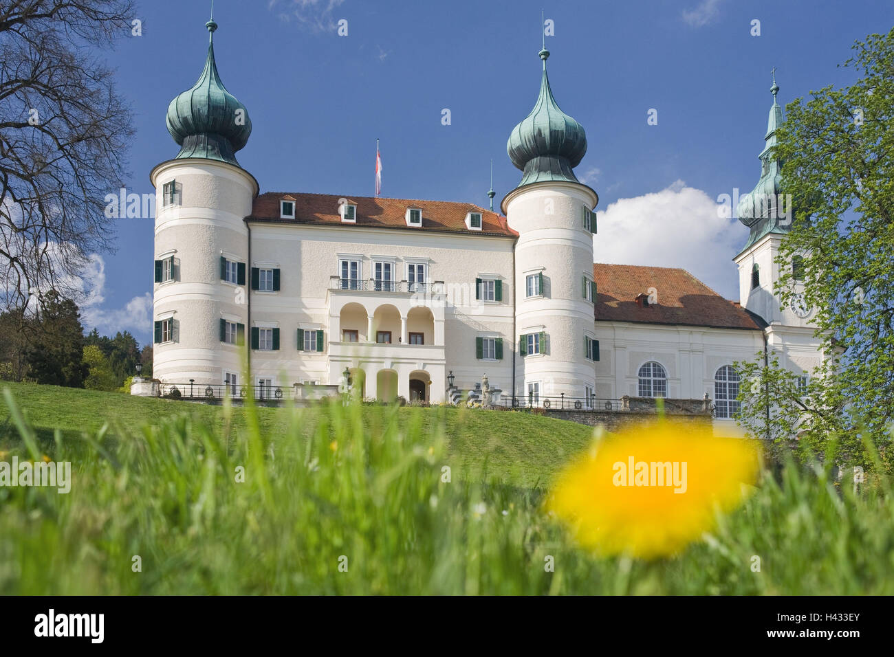 Austria, Lower Austria, Wachau, castle Artstetten, Stock Photo