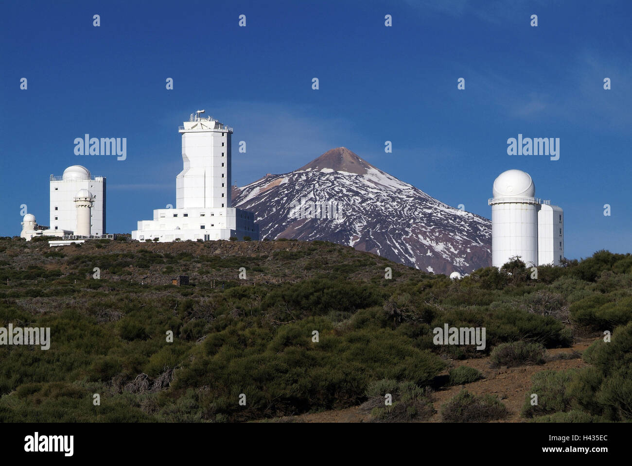 Spain, Canaries, island Tenerife, Observatorio Meteorologico de Izana, Pico Del Teide, 3718 m, Stock Photo