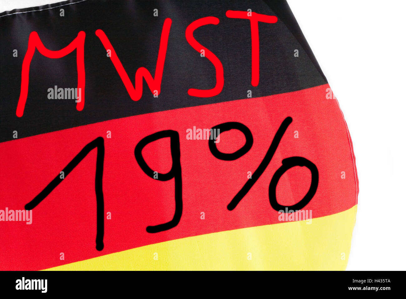 Computergraphics, Germanyflags, 19 percent MWST, detail, Germany