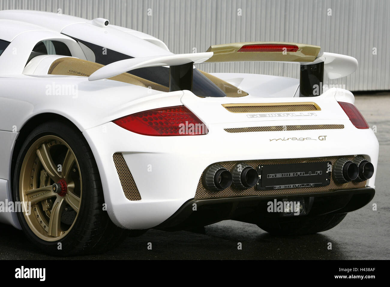 Porsche Gemballa Mirage Gt White Rear View Stock Photo Alamy