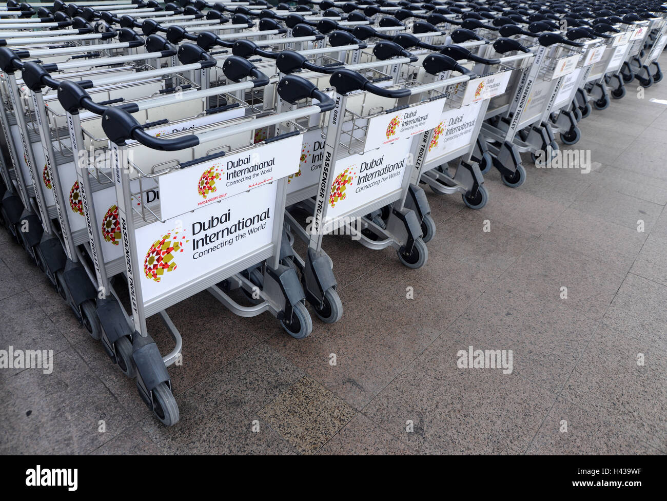 Luggage cars, series, airport, outside Stock Photo Alamy