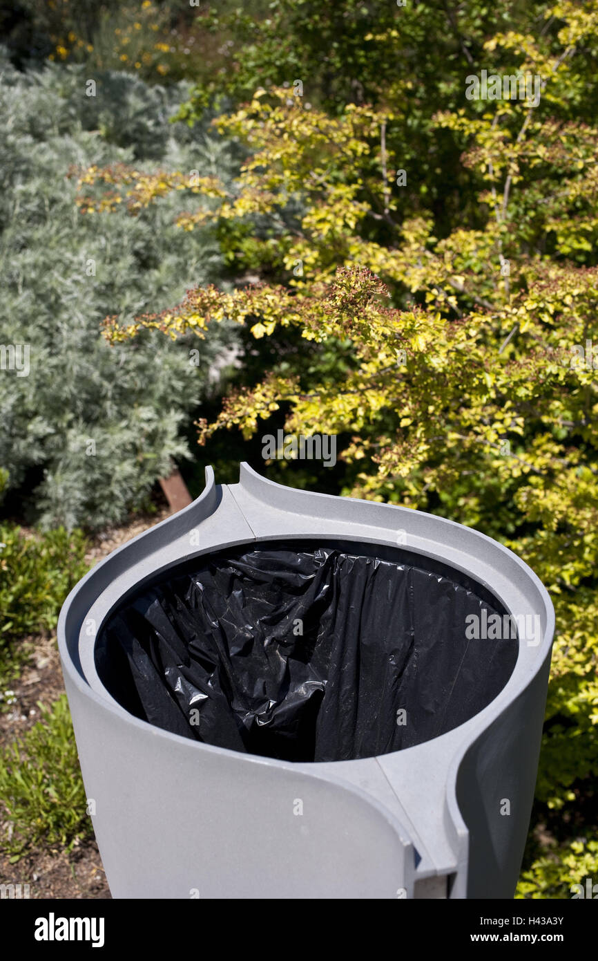 Garden, refuse bin, tonne, case, plastic, plastic, grey, collective