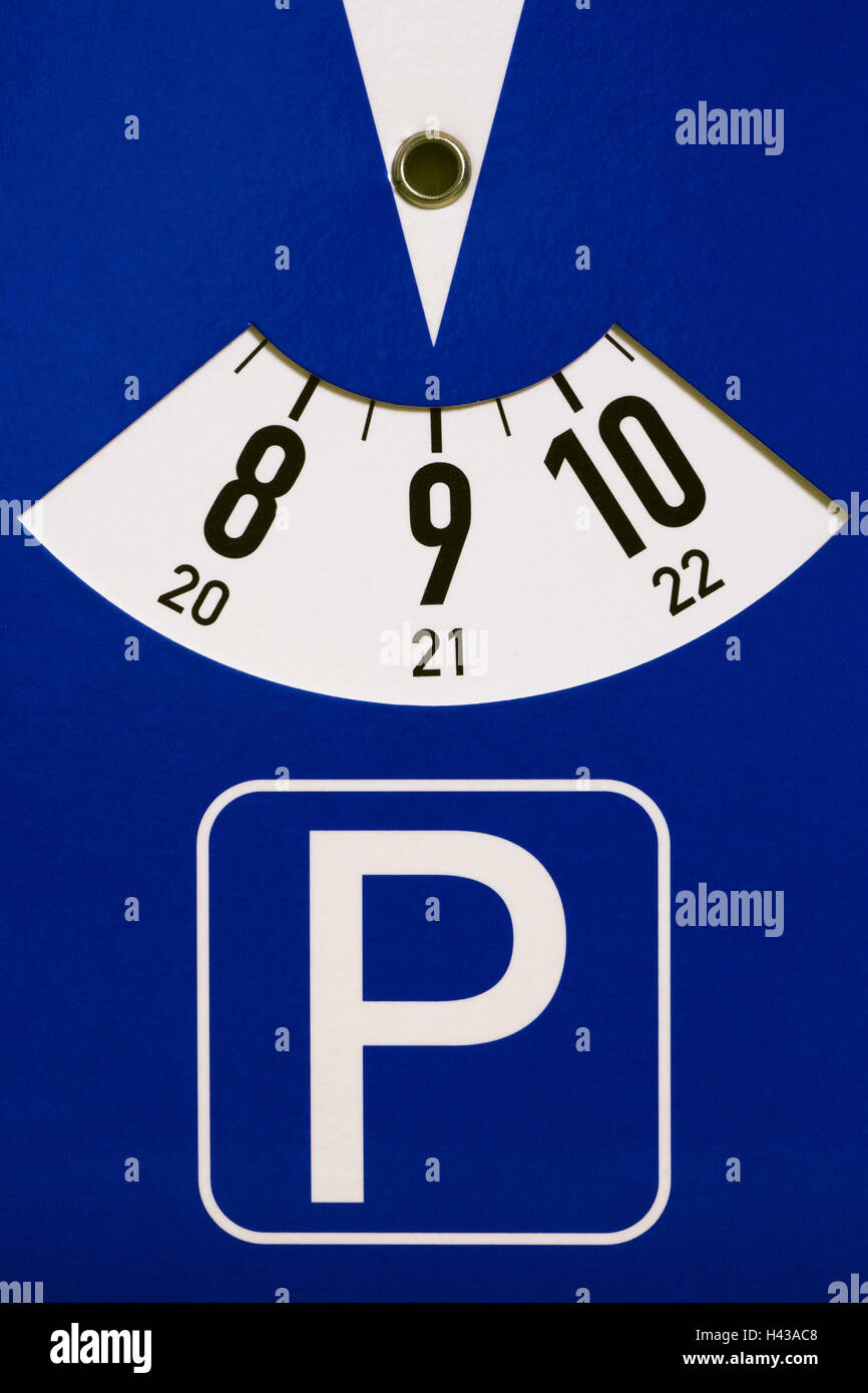 Parking disc hi-res stock photography and images - Alamy