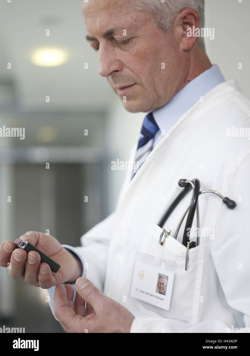 Doctor, Pager, emergency, call, Stock Photo
