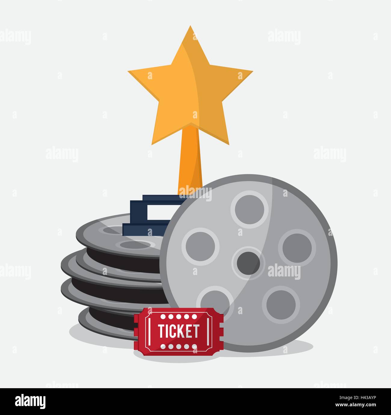 Film reel cinema and movie design Stock Vector Image & Art - Alamy